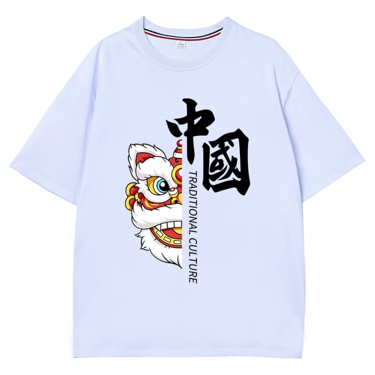 China-Chic Wind Anime Surrounding New Pure Cotton T-shirt from S to 4XL  CMY-3001-1