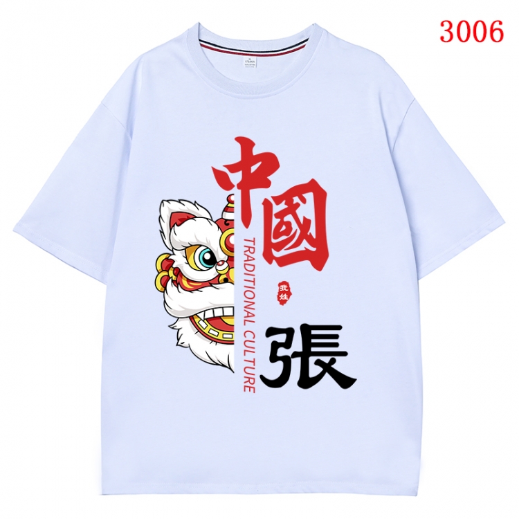 China-Chic Wind Anime Surrounding New Pure Cotton T-shirt from S to 4XL CMY-3006-1
