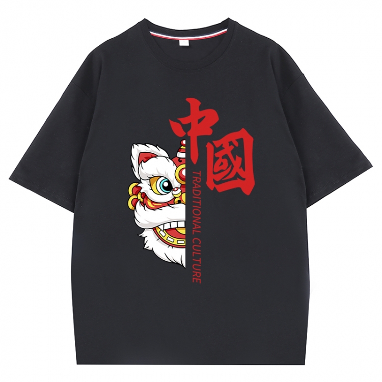 China-Chic Wind Anime Surrounding New Pure Cotton T-shirt from S to 4XL  CMY-3000-2