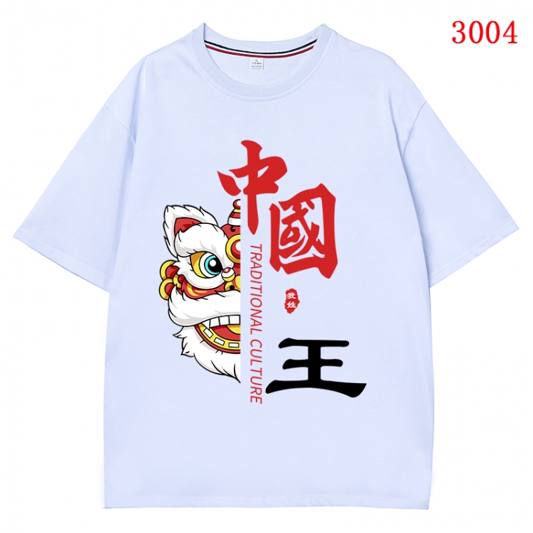 China-Chic Wind Anime Surrounding New Pure Cotton T-shirt from S to 4XL CMY-3004-1