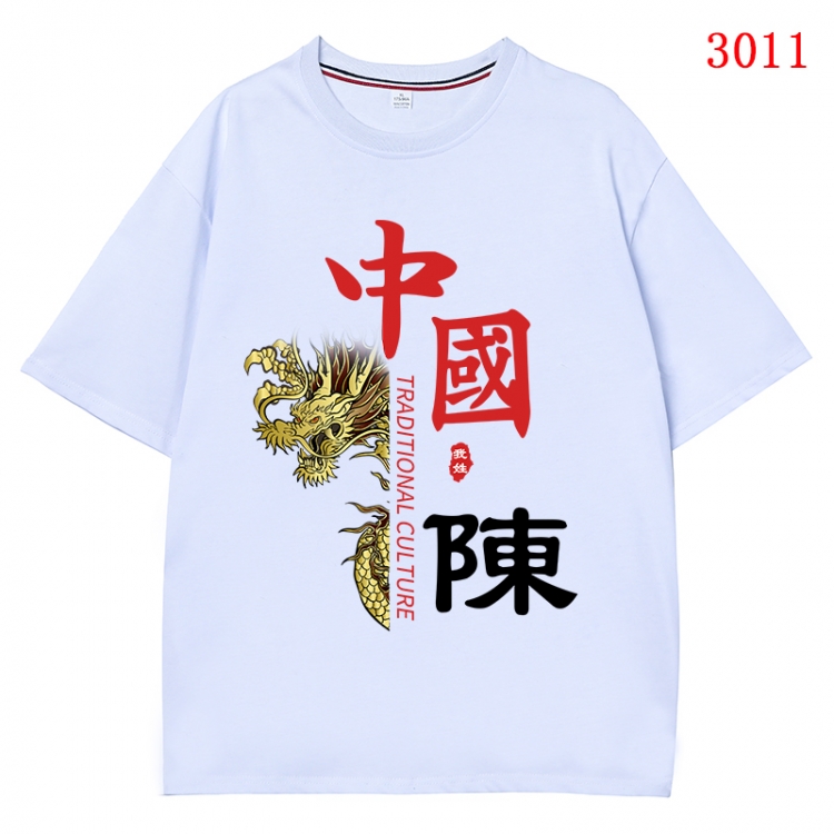 China-Chic Wind Anime Surrounding New Pure Cotton T-shirt from S to 4XL CMY-3011-1