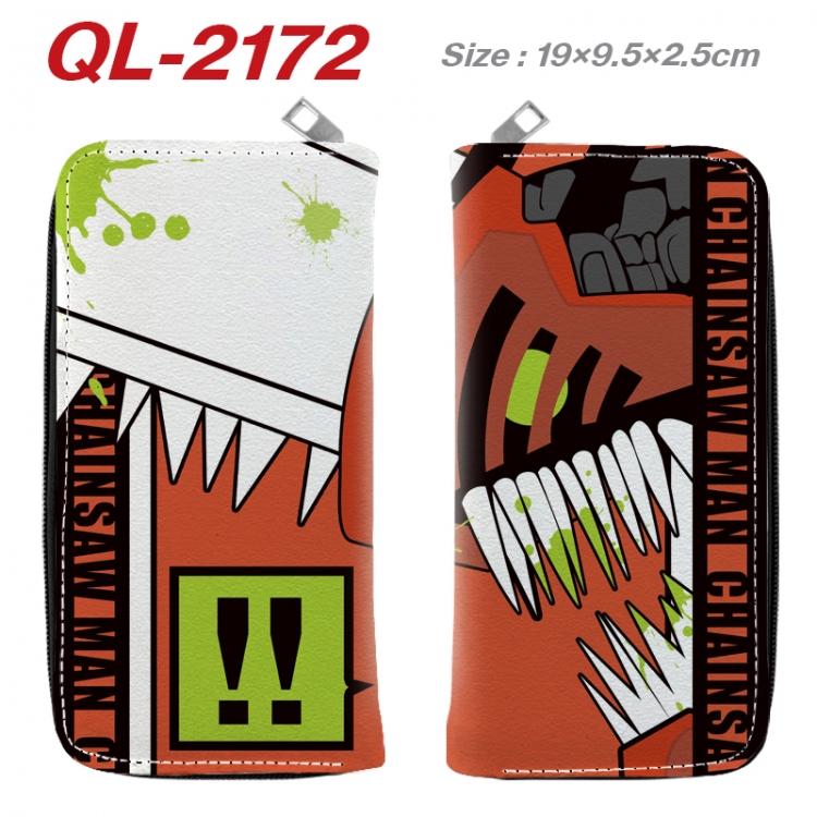 Chainsaw man Animation perimeter long zipper wallet 19.5x9.5x2.5cm  QL-2172A