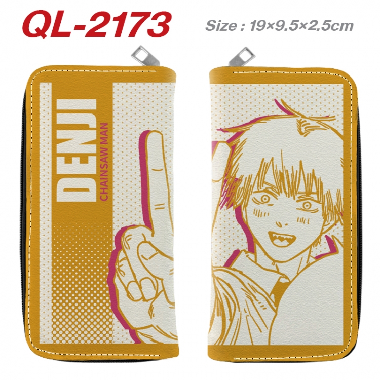 Chainsaw man Animation perimeter long zipper wallet 19.5x9.5x2.5cm QL-2173A