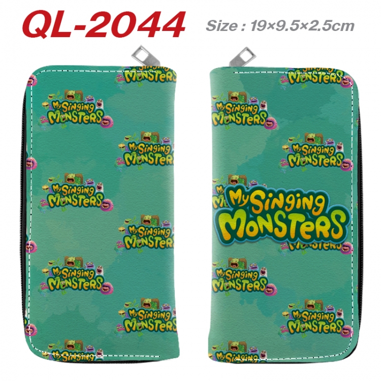 My Singing Monsters Animation perimeter long zipper wallet 19.5x9.5x2.5cm QL-2044A