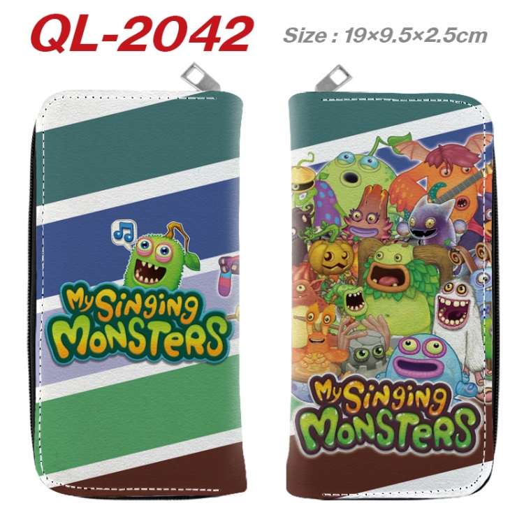 My Singing Monsters Animation perimeter long zipper wallet 19.5x9.5x2.5cm QL-2042A