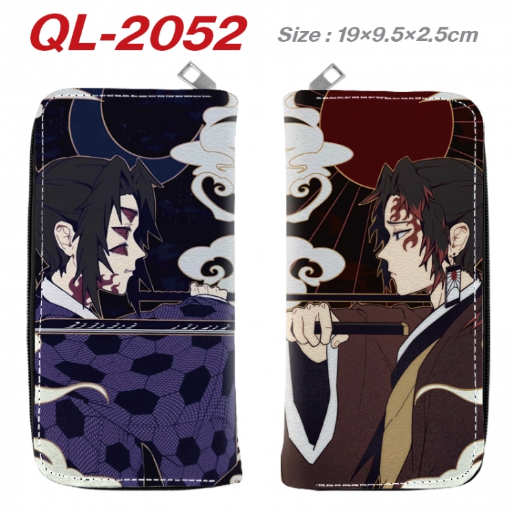 Demon Slayer Kimets Animation perimeter long zipper wallet 19.5x9.5x2.5cm QL-2052A