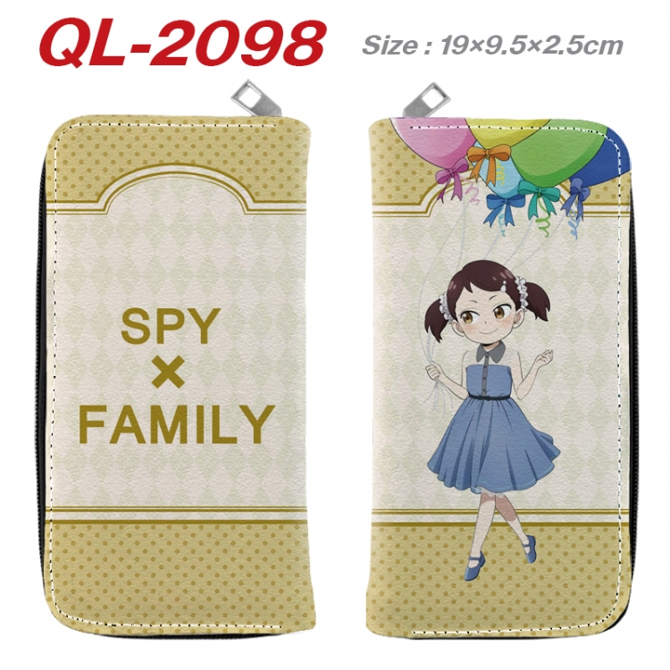 SPY×FAMILY  Animation perimeter long zipper wallet 19.5x9.5x2.5cm QL-2098A