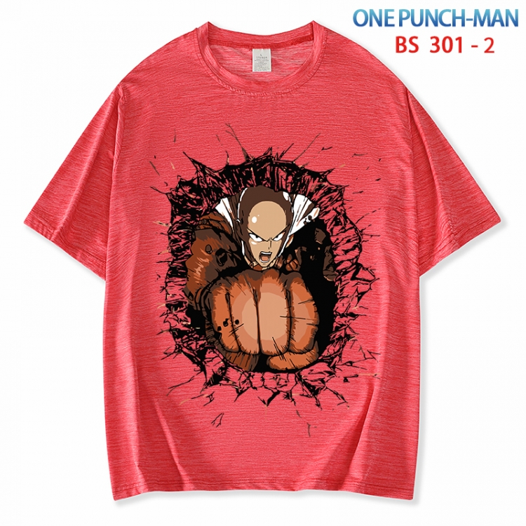 One Punch Man ice silk cotton loose and comfortable T-shirt from XS to 5XL  BS 301 2