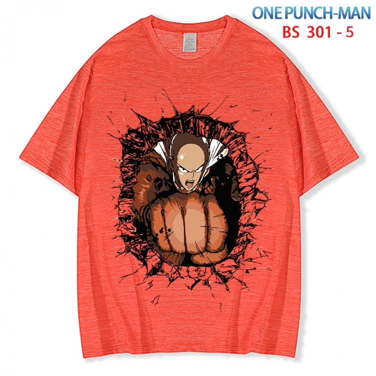One Punch Man ice silk cotton loose and comfortable T-shirt from XS to 5XL BS 301 5