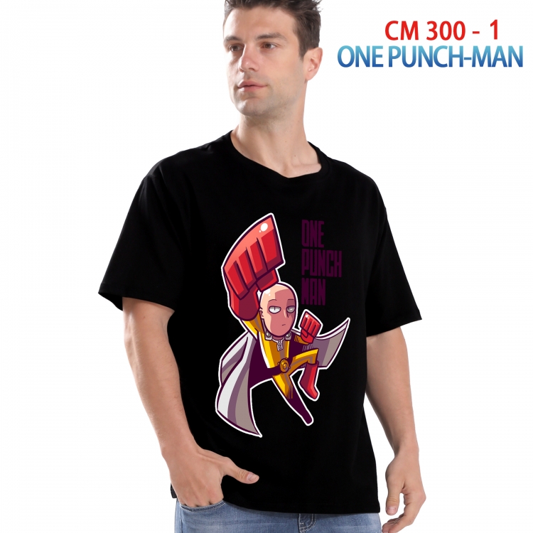 One Punch Man Printed short-sleeved cotton T-shirt from S to 4XL  300 1