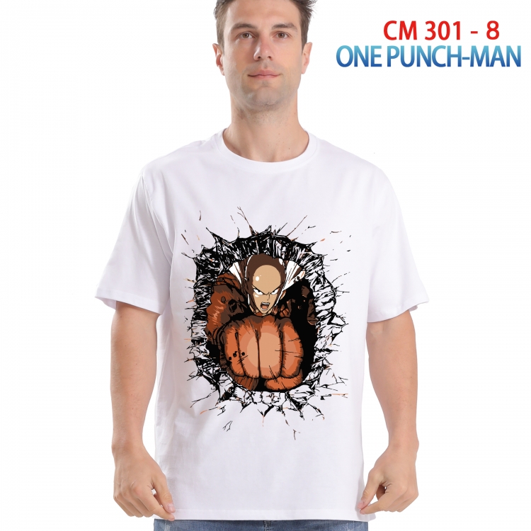 One Punch Man Printed short-sleeved cotton T-shirt from S to 4XL  301 8