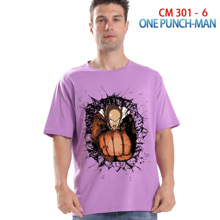 One Punch Man Printed short-sleeved cotton T-shirt from S to 4XL  301 6