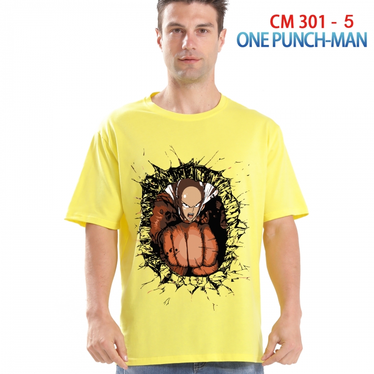 One Punch Man Printed short-sleeved cotton T-shirt from S to 4XL 301 5