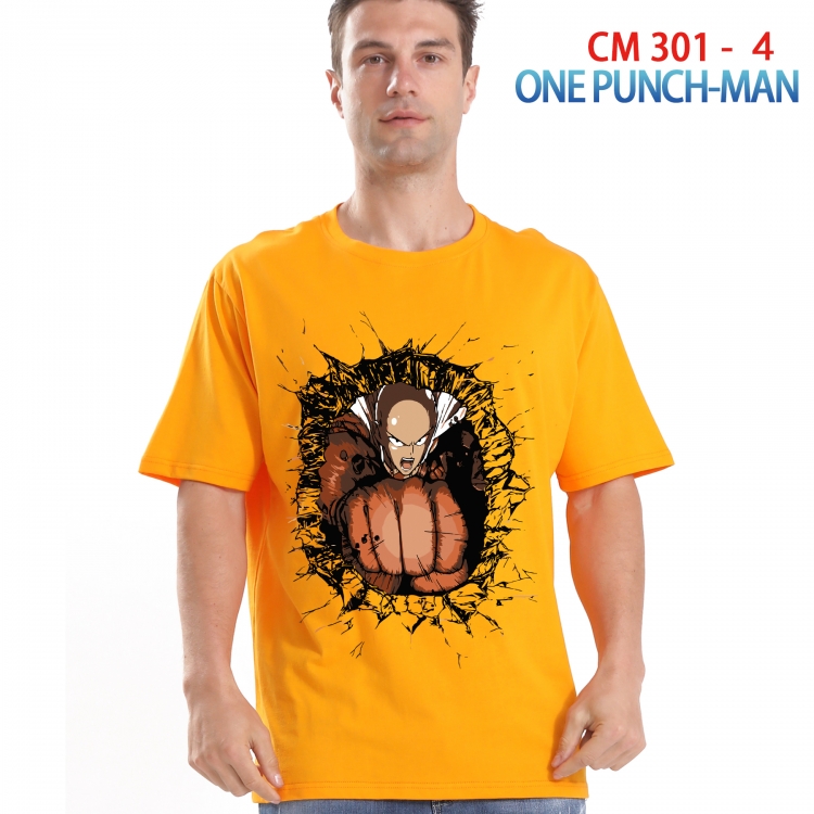 One Punch Man Printed short-sleeved cotton T-shirt from S to 4XL  301 4
