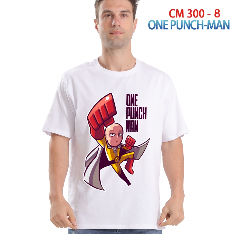 One Punch Man Printed short-sleeved cotton T-shirt from S to 4XL 300 8