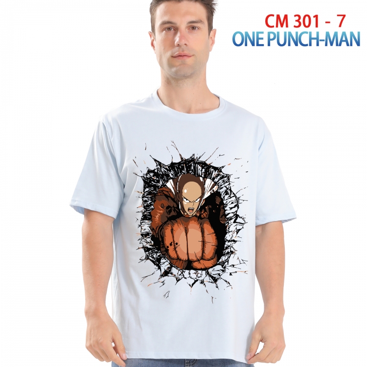 One Punch Man Printed short-sleeved cotton T-shirt from S to 4XL 301 7