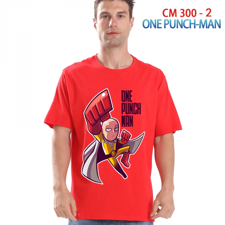One Punch Man Printed short-sleeved cotton T-shirt from S to 4XL  300 2