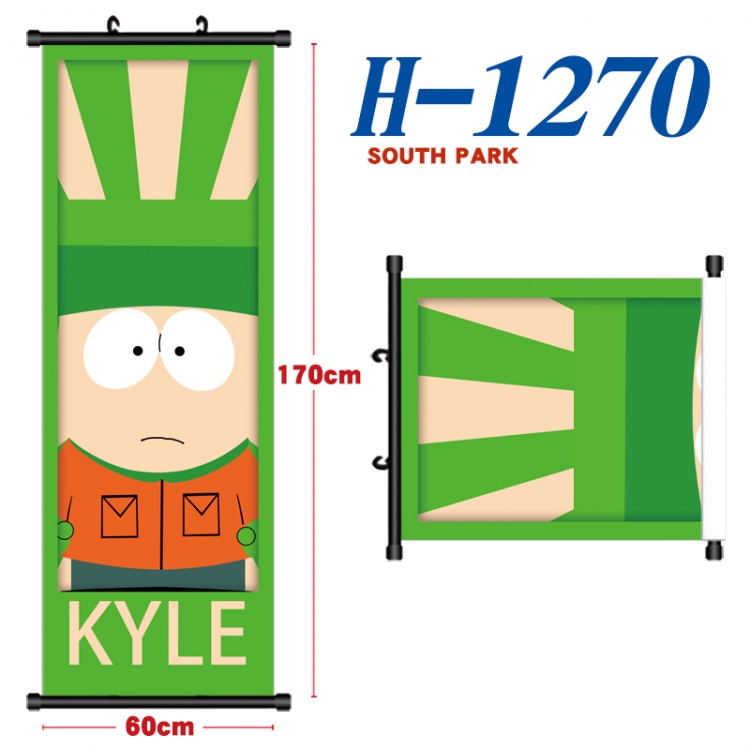 South Park Black plastic rod cloth hanging canvas painting Wall Scroll 60x170cm H-1270A
