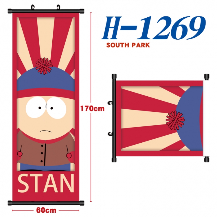 South Park Black plastic rod cloth hanging canvas painting Wall Scroll 60x170cm  H-1269A