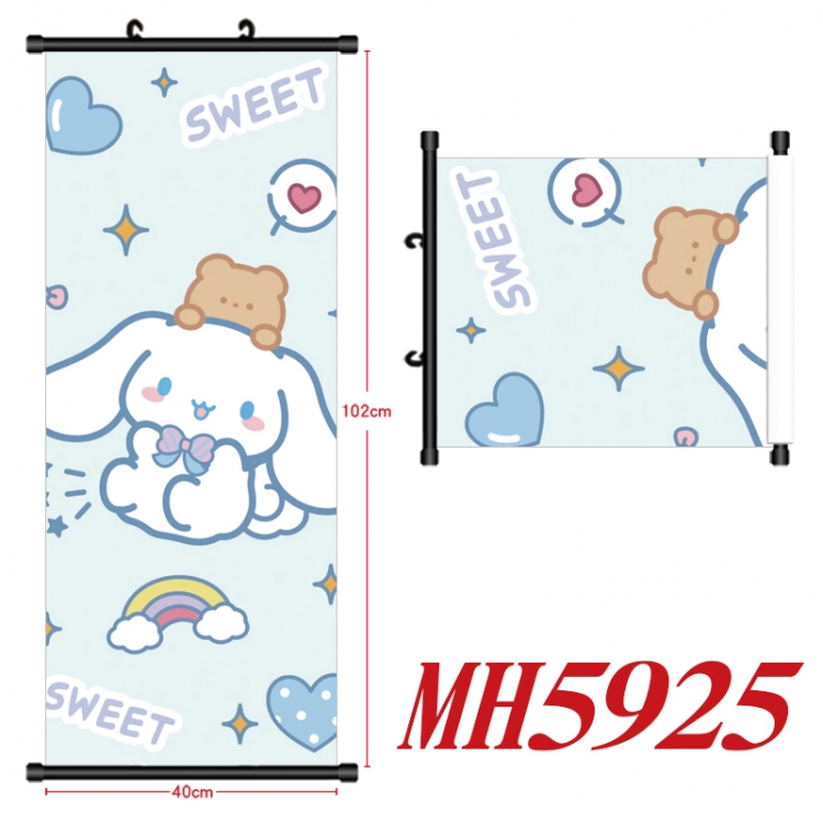 sanrio Anime black Plastic rod Cloth painting Wall Scroll 40X102CM MH5925A