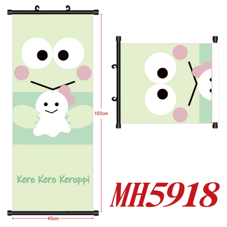 sanrio Anime black Plastic rod Cloth painting Wall Scroll 40X102CM MH5918A