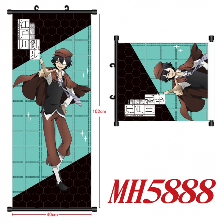 Bungo Stray Dogs Anime black Plastic rod Cloth painting Wall Scroll 40X102CM  MH5888A