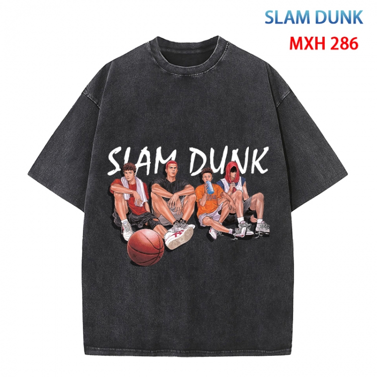 Slam Dunk Anime peripheral pure cotton washed and worn T-shirt from S to 4XL  MXH 286