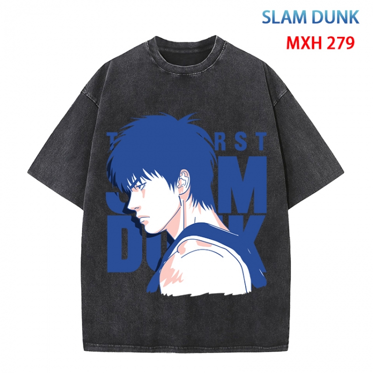 Slam Dunk Anime peripheral pure cotton washed and worn T-shirt from S to 4XL MXH 279