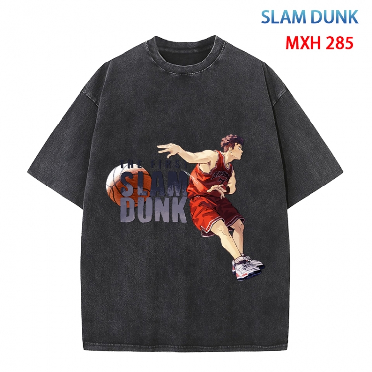 Slam Dunk Anime peripheral pure cotton washed and worn T-shirt from S to 4XL  MXH 285