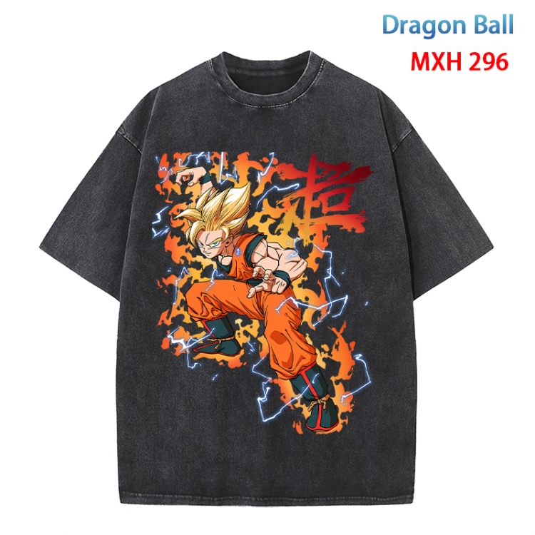 DRAGON BALL Anime peripheral pure cotton washed and worn T-shirt from S to 4XL MXH 296