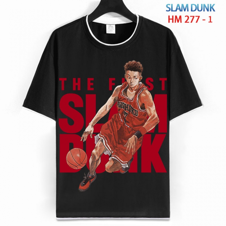 Slam Dunk Cotton crew neck black and white trim short-sleeved T-shirt from S to 4XL HM 277 1