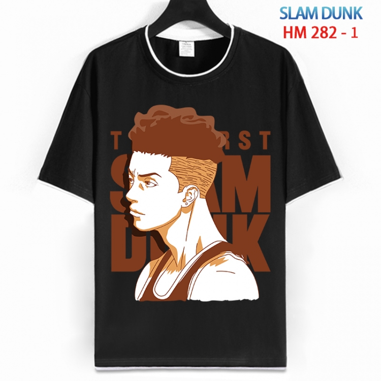 Slam Dunk Cotton crew neck black and white trim short-sleeved T-shirt from S to 4XL HM 282 1