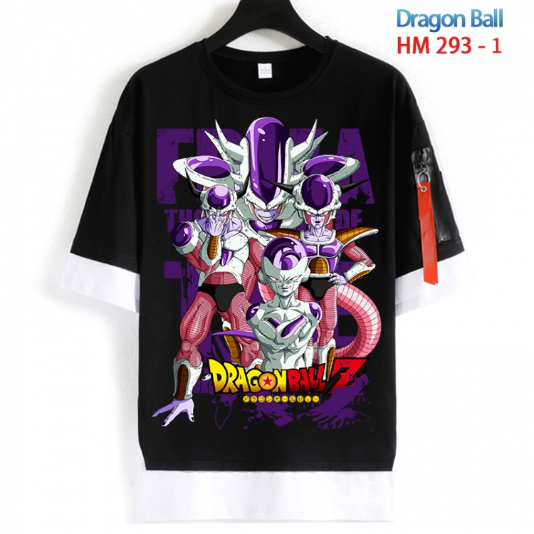 DRAGON BALL Cotton Crew Neck Fake Two-Piece Short Sleeve T-Shirt from S to 4XL  HM 293 1