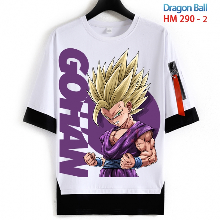 DRAGON BALL Cotton Crew Neck Fake Two-Piece Short Sleeve T-Shirt from S to 4XL HM 290 2