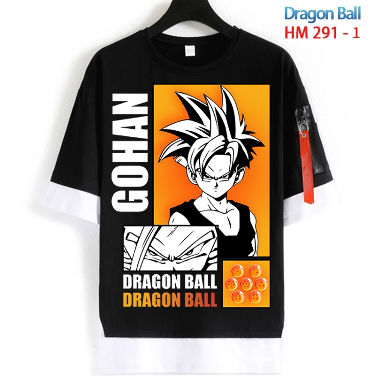 DRAGON BALL Cotton Crew Neck Fake Two-Piece Short Sleeve T-Shirt from S to 4XL HM 291 1