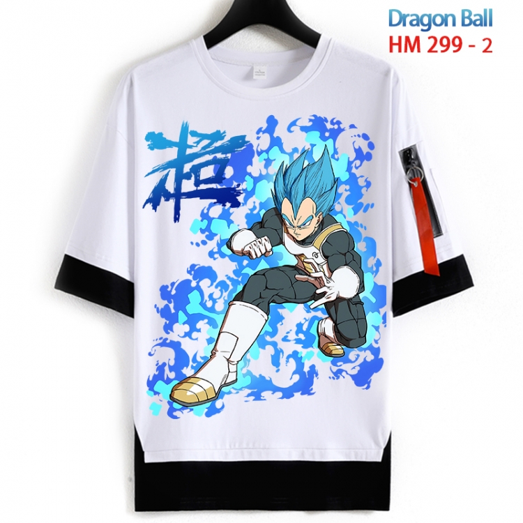 DRAGON BALL Cotton Crew Neck Fake Two-Piece Short Sleeve T-Shirt from S to 4XL HM 299 2