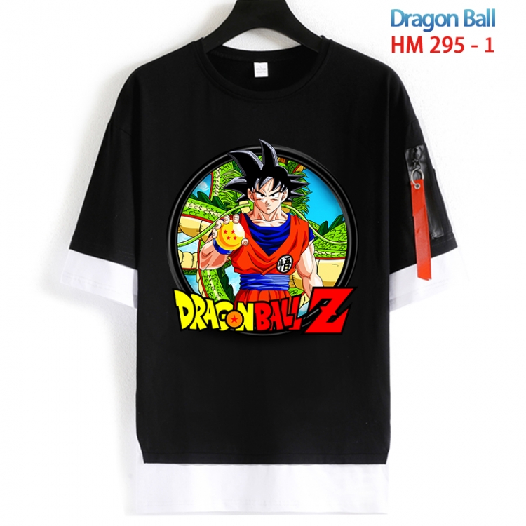 DRAGON BALL Cotton Crew Neck Fake Two-Piece Short Sleeve T-Shirt from S to 4XL  HM 295 1