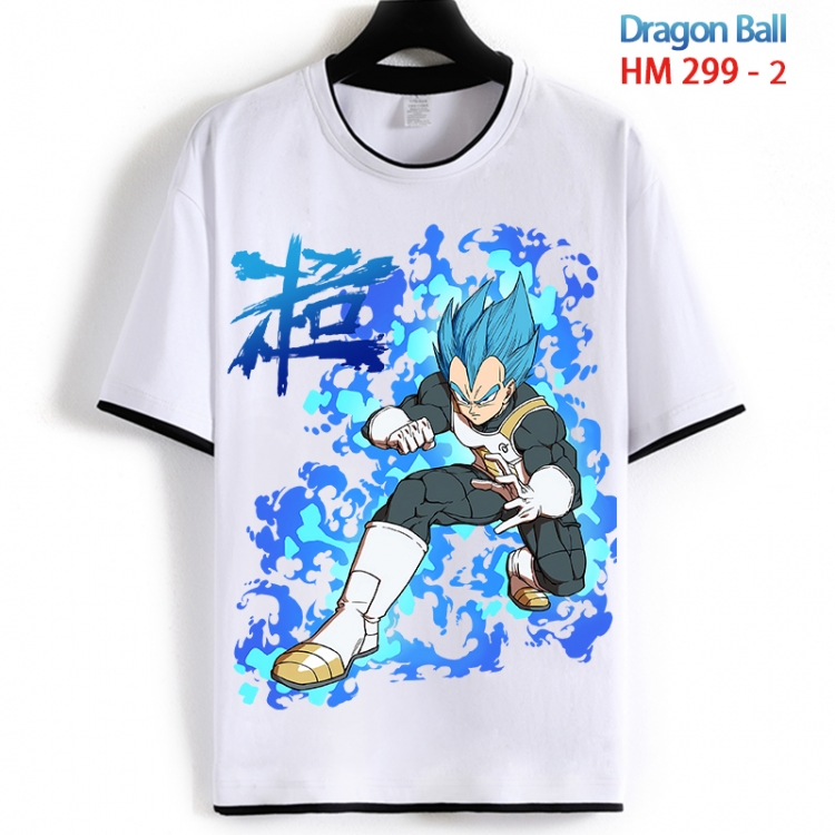 DRAGON BALL Cotton crew neck black and white trim short-sleeved T-shirt from S to 4XL  HM 299 2