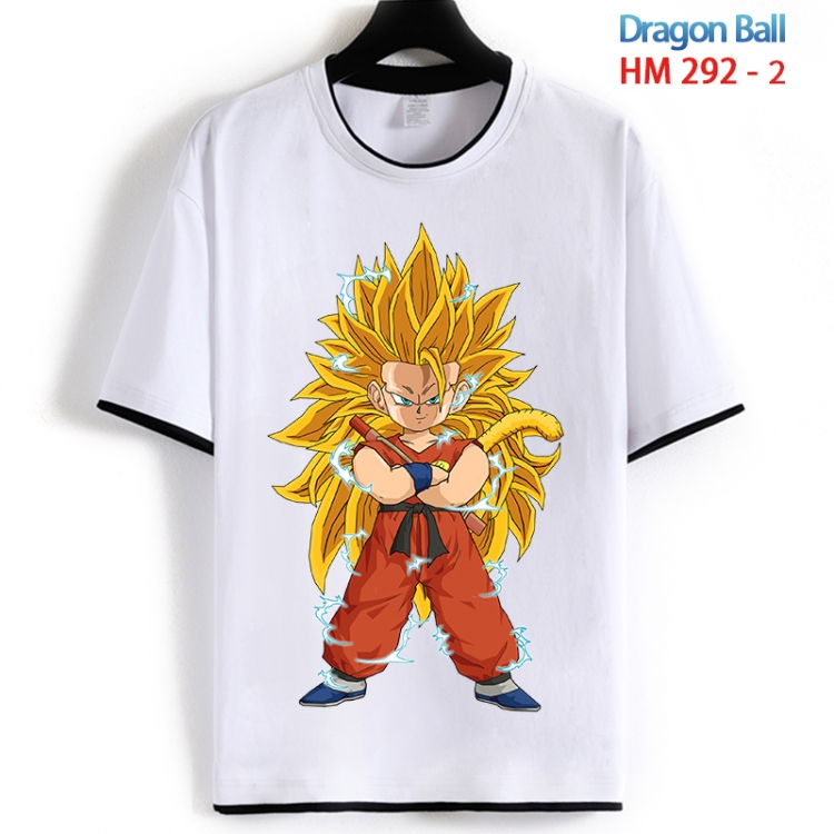 DRAGON BALL Cotton crew neck black and white trim short-sleeved T-shirt from S to 4XL  HM 292 2