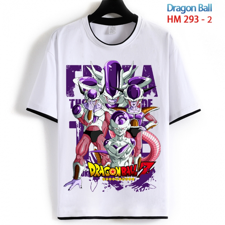 DRAGON BALL Cotton crew neck black and white trim short-sleeved T-shirt from S to 4XL  HM 293 2
