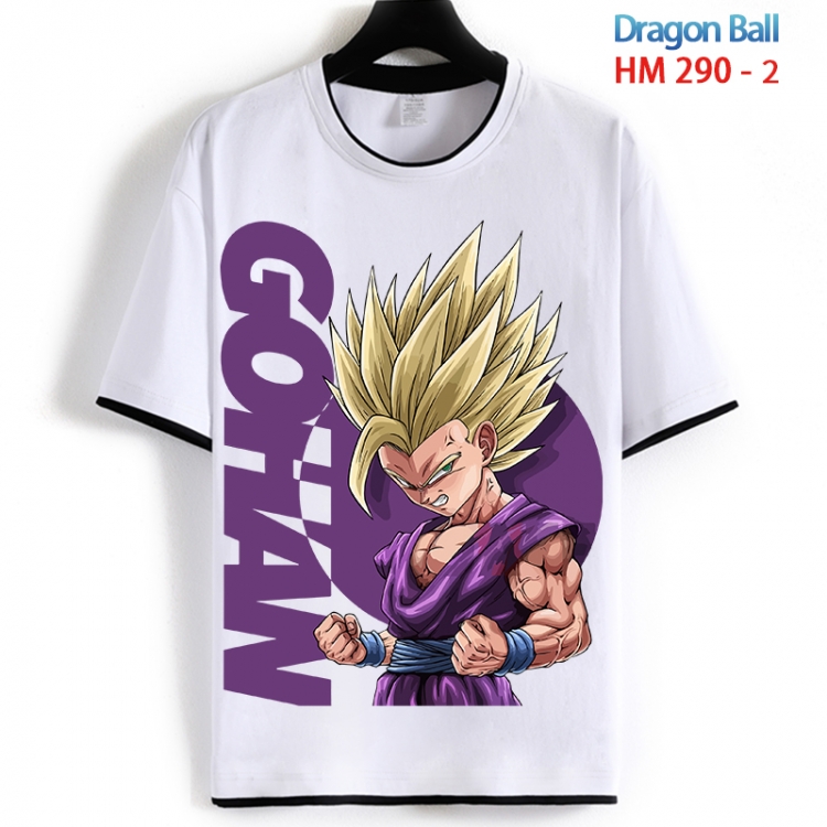 DRAGON BALL Cotton crew neck black and white trim short-sleeved T-shirt from S to 4XL  HM 290 2