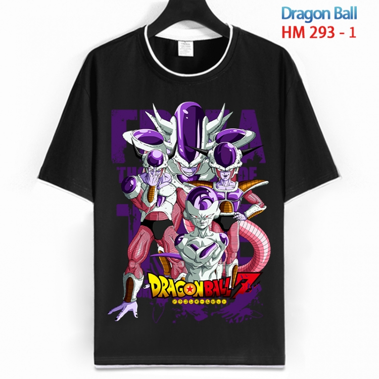 DRAGON BALL Cotton crew neck black and white trim short-sleeved T-shirt from S to 4XL HM 293 1