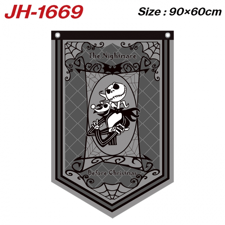 The Nightmare Before Christmas Anime Peripheral Full Color Printing Banner 90X60CM JH-1669