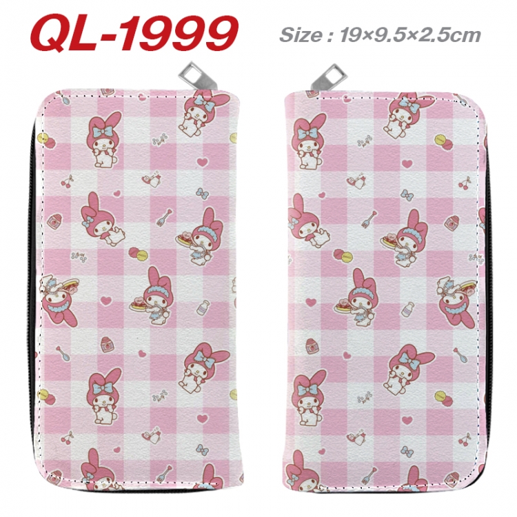 sanrio Animation perimeter long zipper wallet 19.5x9.5x2.5cm  QL-1999A