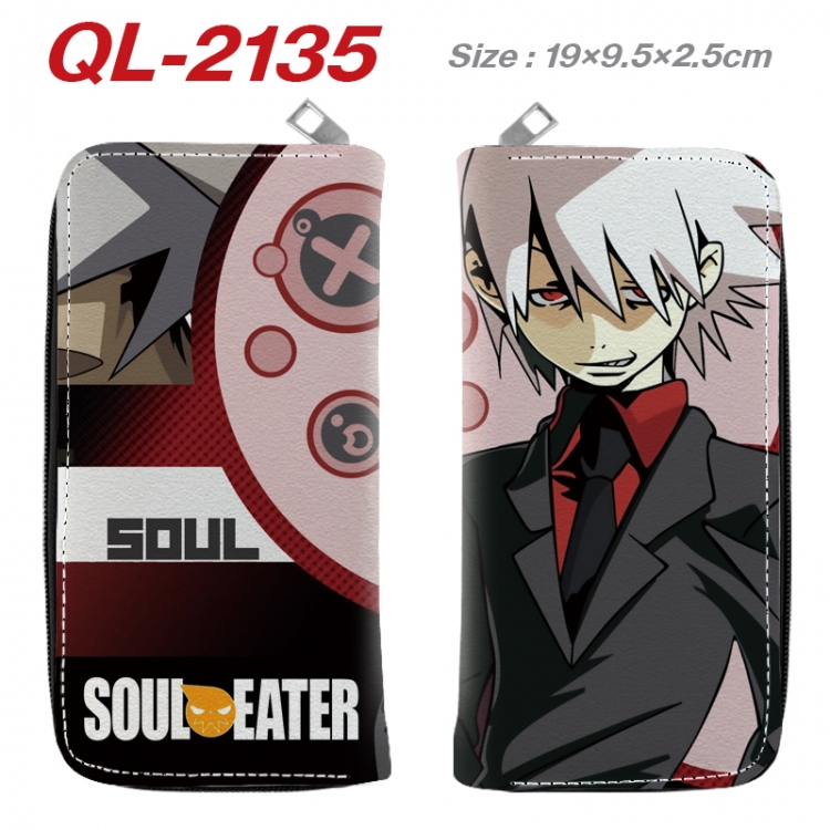 Soul Eater Animation perimeter long zipper wallet 19.5x9.5x2.5cm QL-2135A