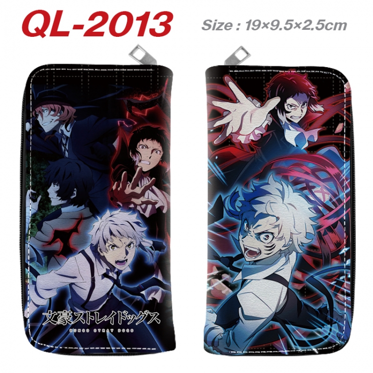 Bungo Stray Dogs Animation perimeter long zipper wallet 19.5x9.5x2.5cm  QL-2013A