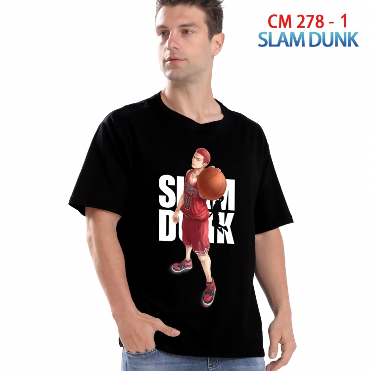 Slam Dunk Printed short-sleeved cotton T-shirt from S to 4XL  278 1