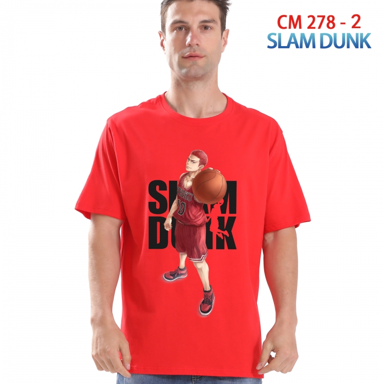 Slam Dunk Printed short-sleeved cotton T-shirt from S to 4XL  278 2