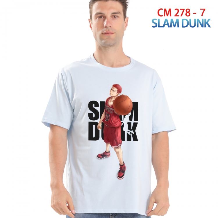 Slam Dunk Printed short-sleeved cotton T-shirt from S to 4XL 278 7