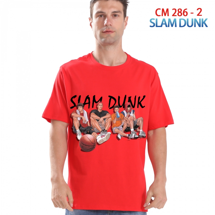 Slam Dunk Printed short-sleeved cotton T-shirt from S to 4XL 286 2